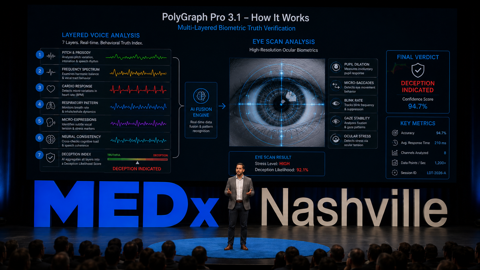 PolyGraph Pro 3.1 presented at MEDx Nashville — biometric analysis system technology overview